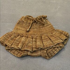Misha And Puff Bronze Knit Skirt